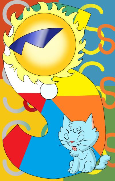 Letter S for sun and Snooky