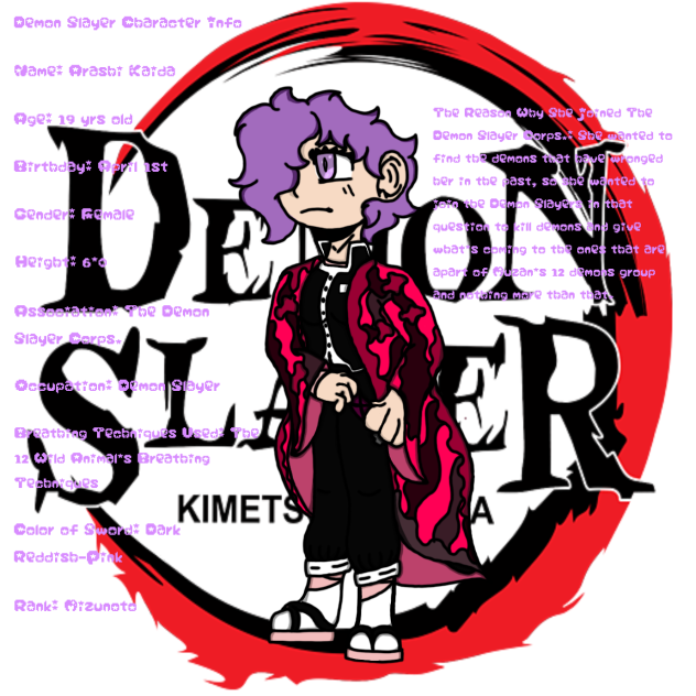 Demon Slayer OC - Arashi Kaida - ibisPaint