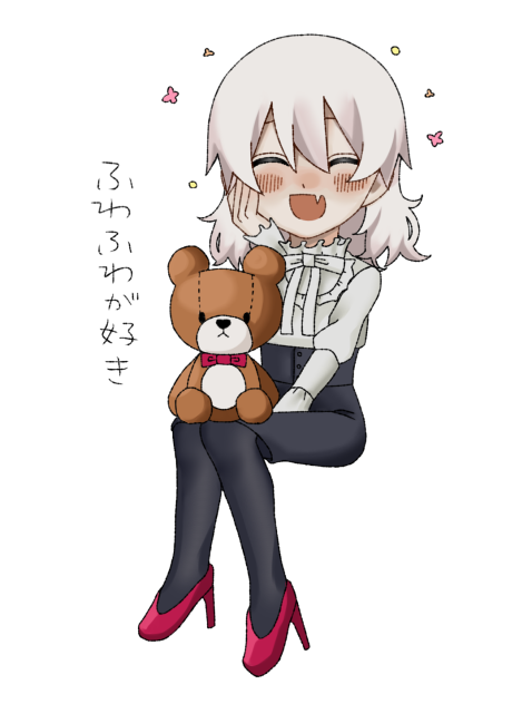 寝子ちゃんはふわふわが好き