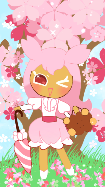 cherry blossom cookie