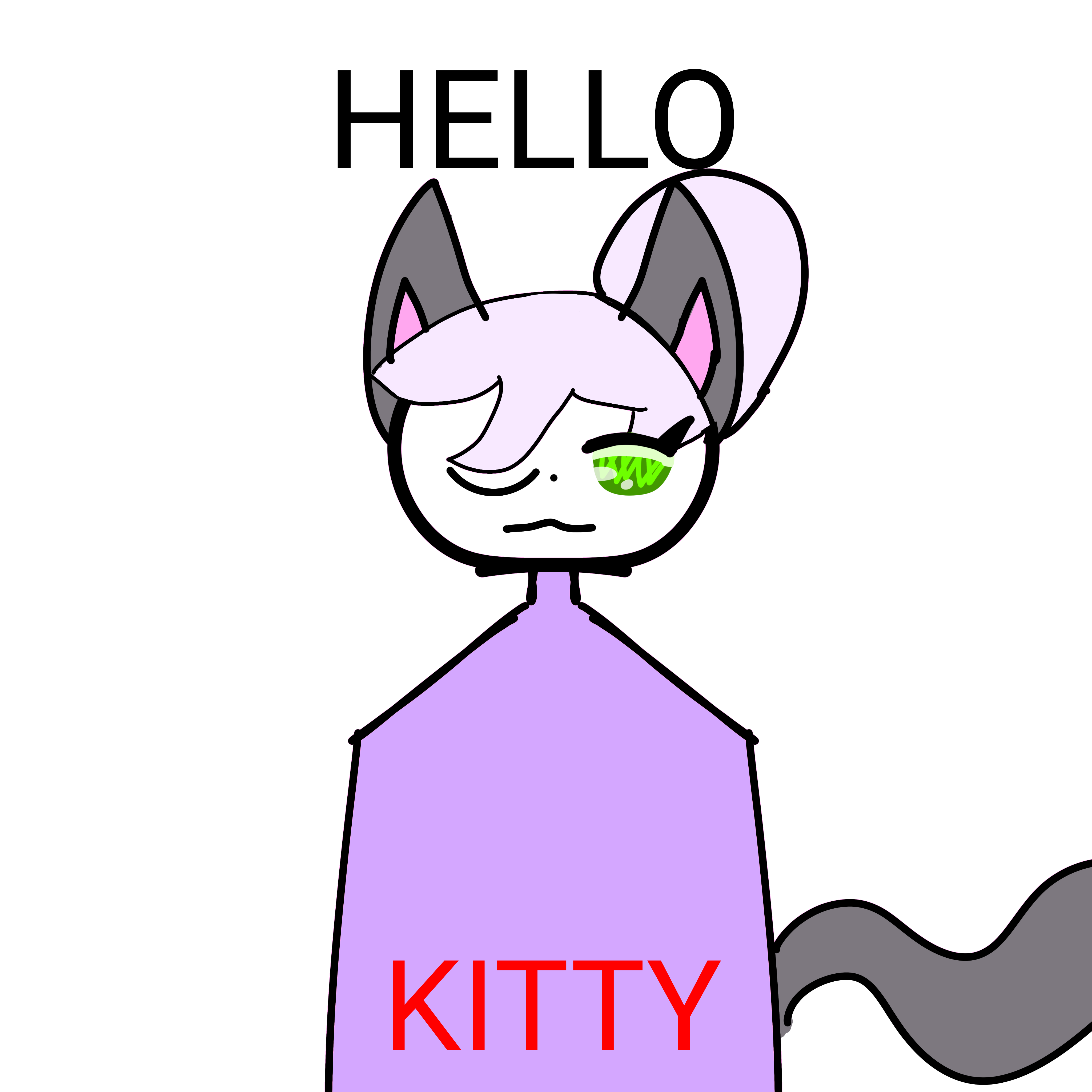 hello kitty thumb nail - ibisPaint