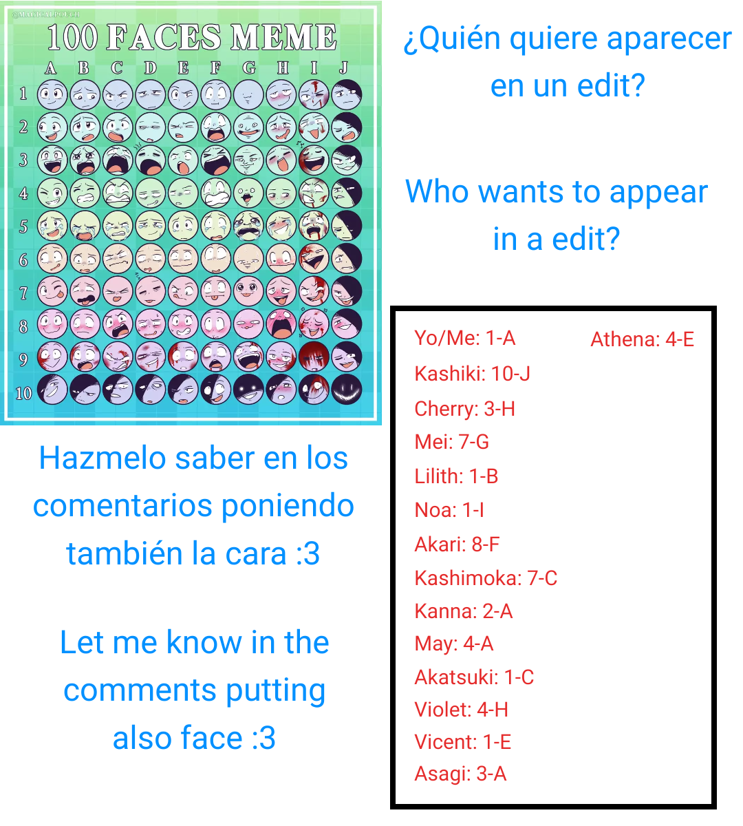 100 Faces Meme Ibispaint