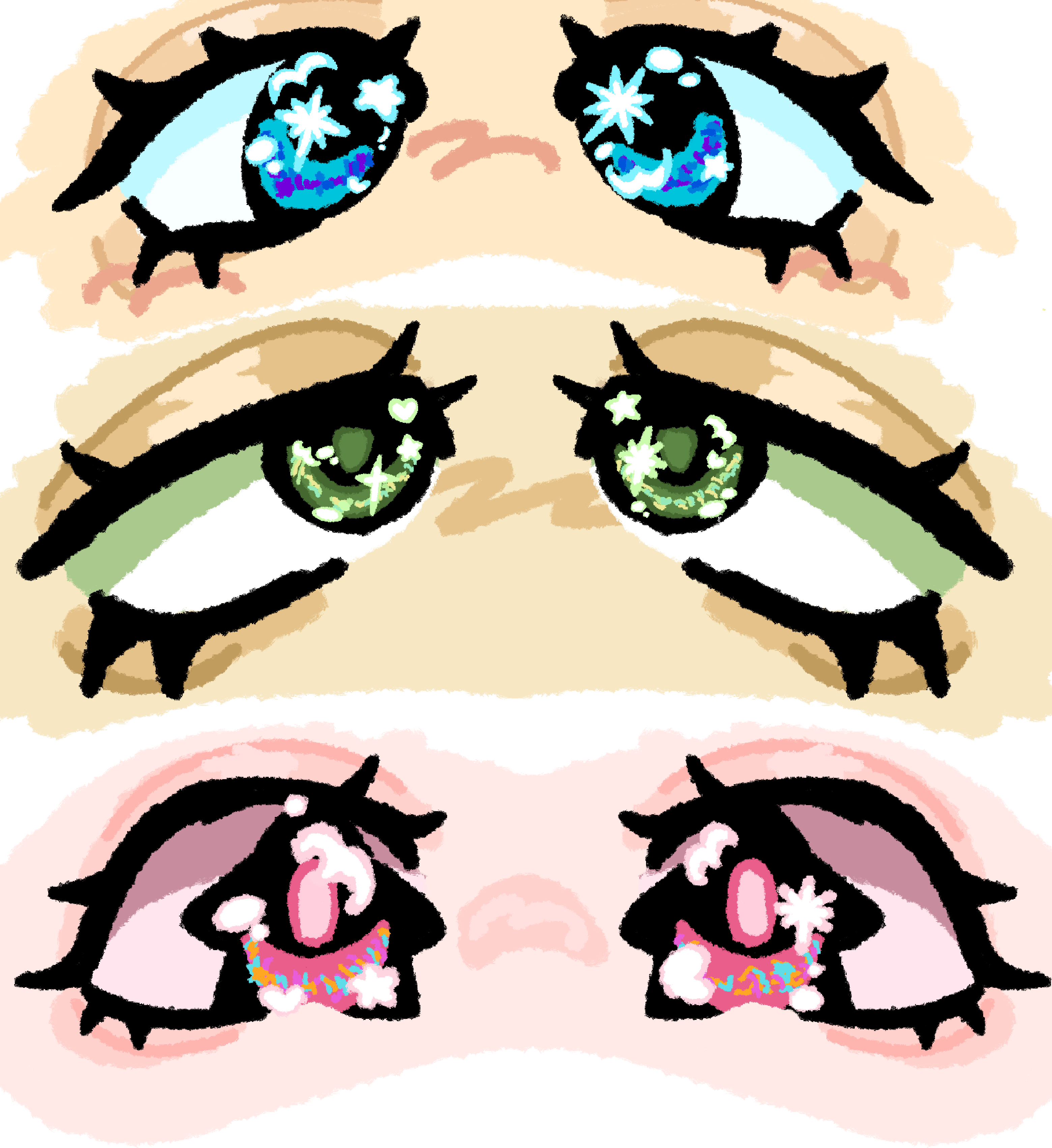 Eye practice 🌸🍀🦋 - ibisPaint