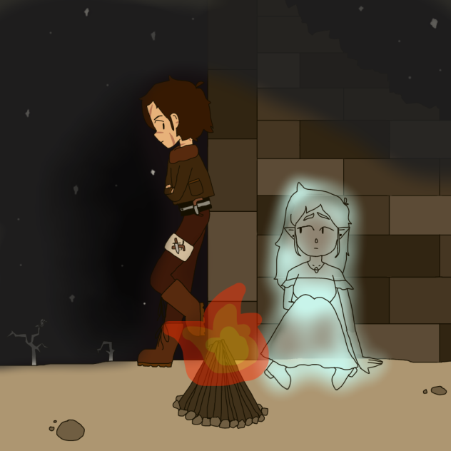a ghost and a gladiator