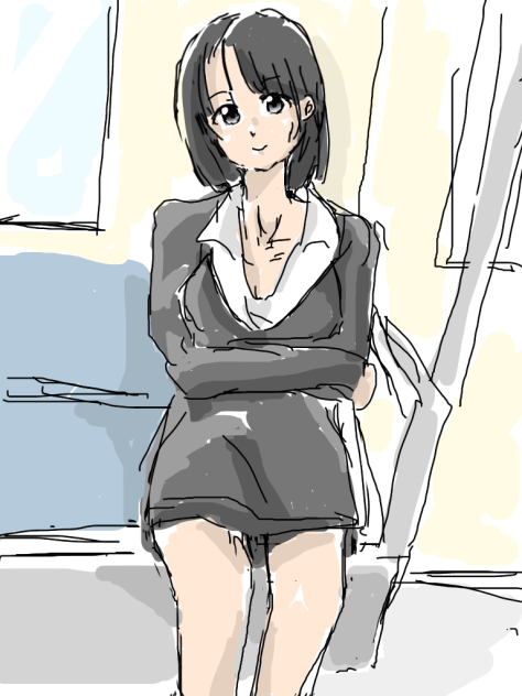 電車で