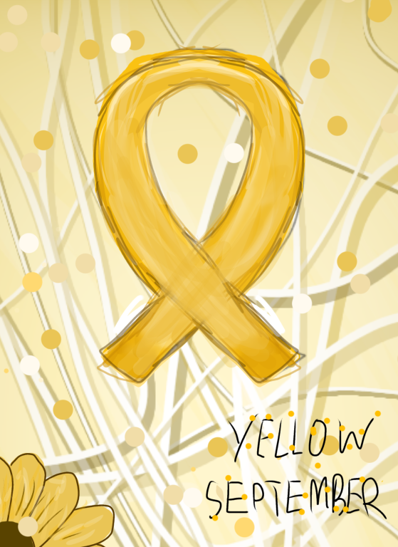 Yellow September ribbon - ibisPaint