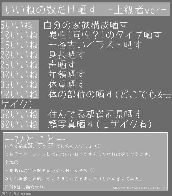 うぇーい、晒すぜ〜☆（深夜テンション）