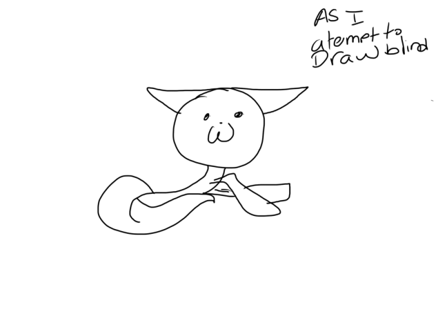 try to draw blind