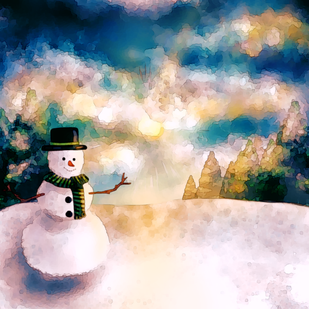 Winter Background(Watercolour)