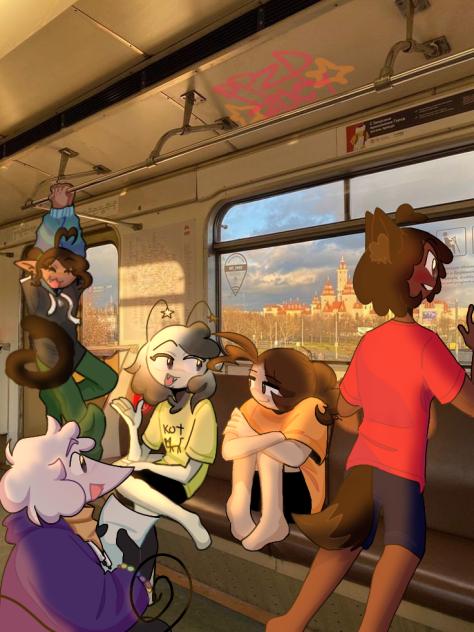 Me and my friends ❤️‍🩹 (Orange shirt)