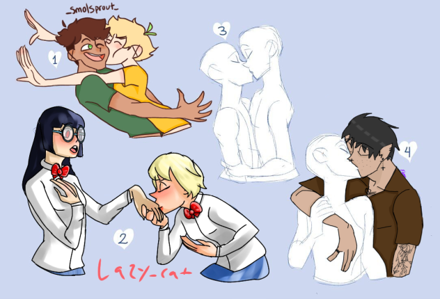 Lovers kissing collab - ibisPaint