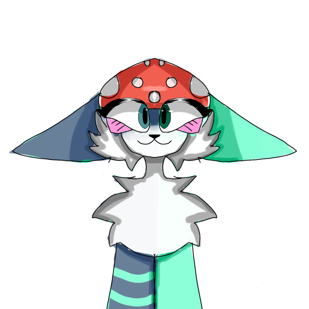 old oc redraw #furryArt #Weirdcore