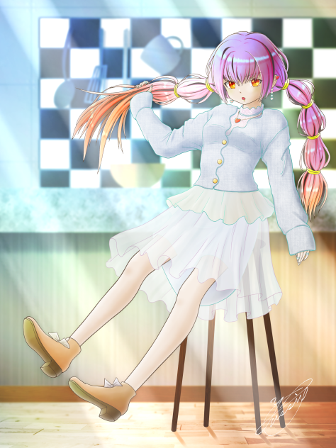 Fluffy Cardigan Girl