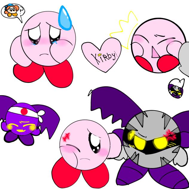 Kirby and metaknight ♡