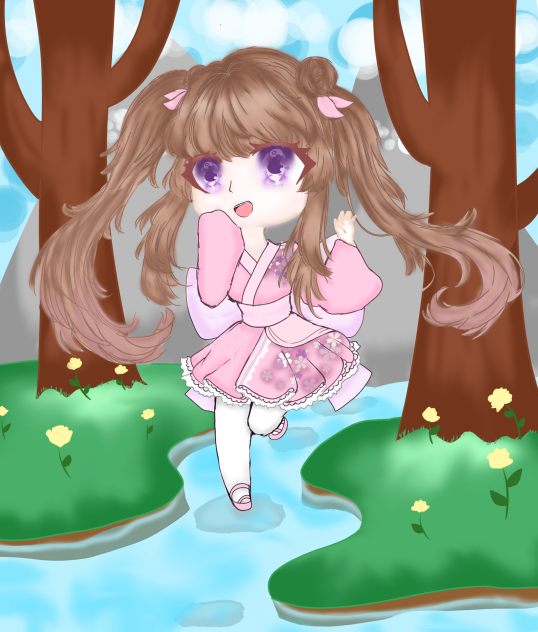 A walk down river[speed paint] ibisPaint