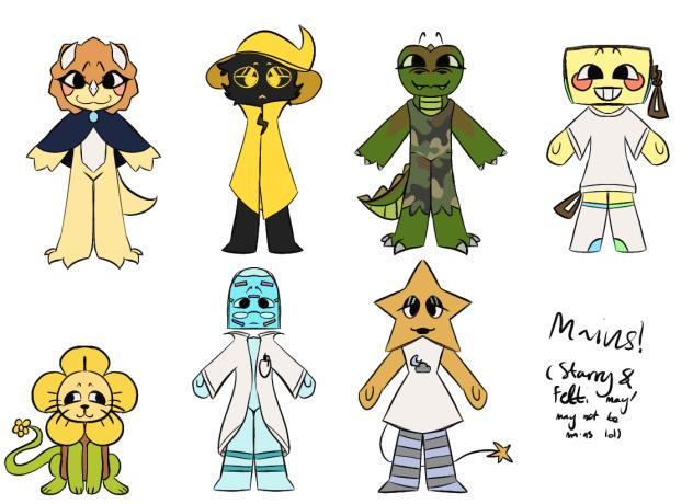 Mains! Other Toon sheets coming! =3