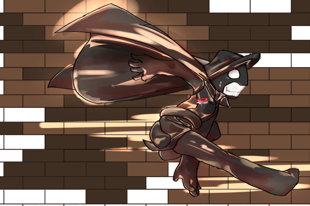 「しっぽを巻いて逃げる」