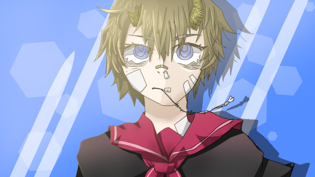 神線画に癒された1