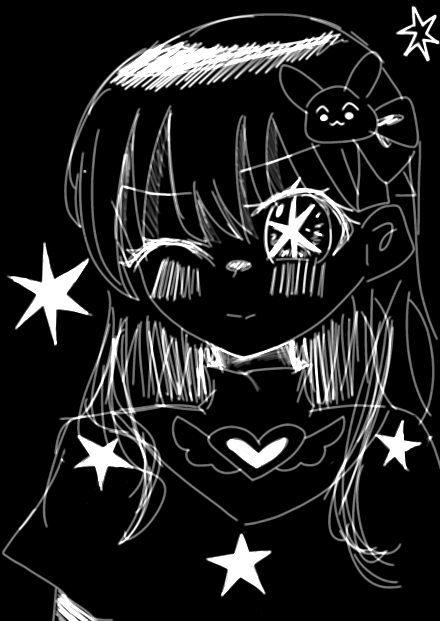 星野アイ　モノクロ