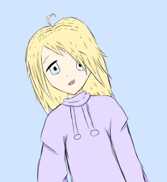My best anime sketch color version