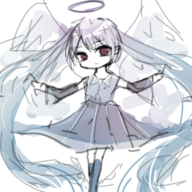 天使 ミク （ラフ）