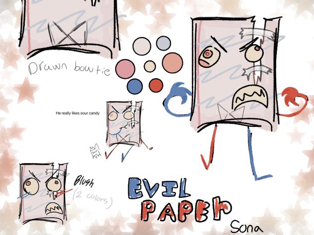 Evil paper sona