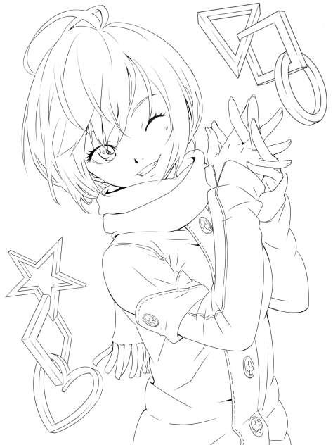 ☆今度は君と2人で行きたいな…☆(線画)