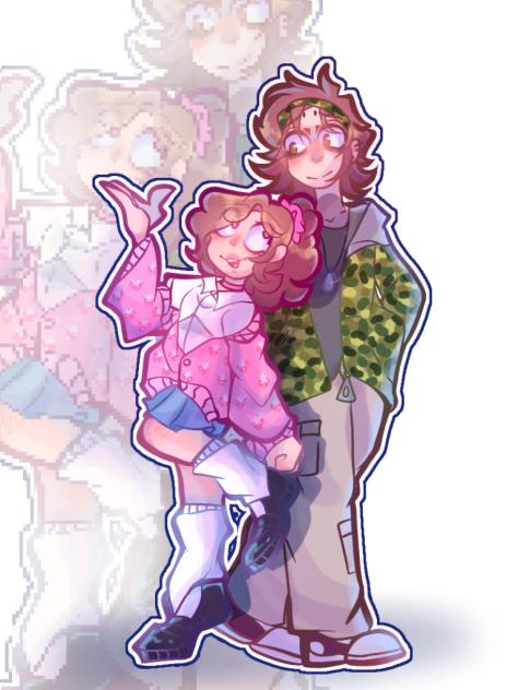 Taffy and Ghappet but humans