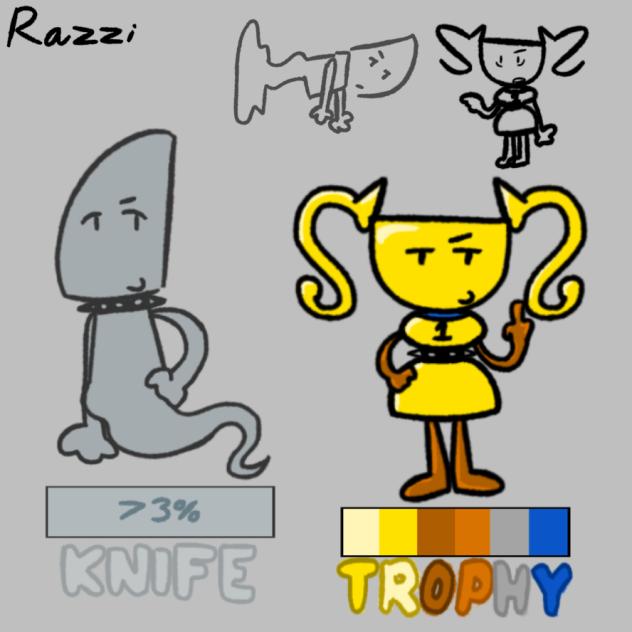 Knife and trophy AU designs