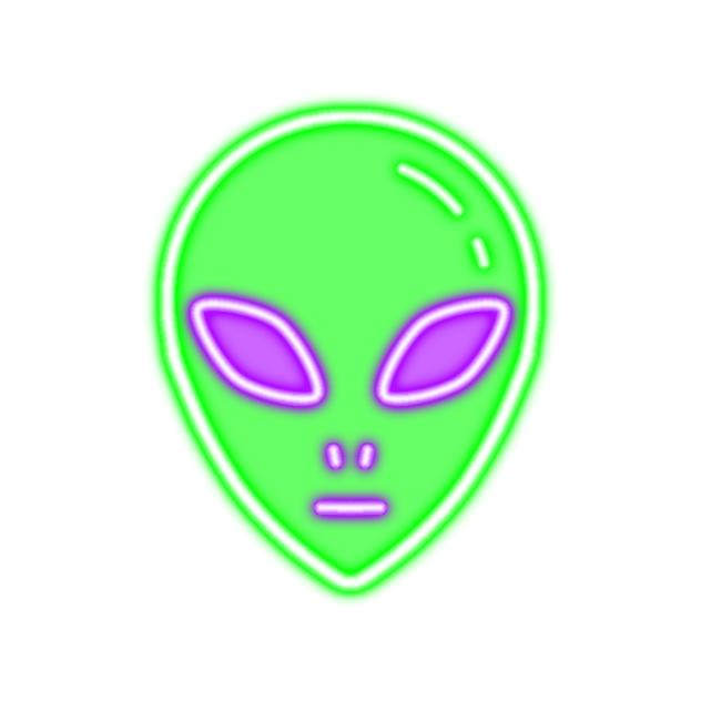 Alien neon sign2