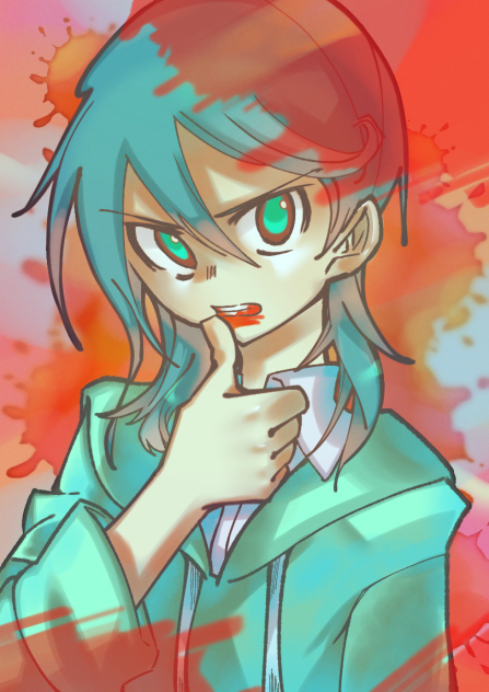 青竹色、ミント色、鮮血