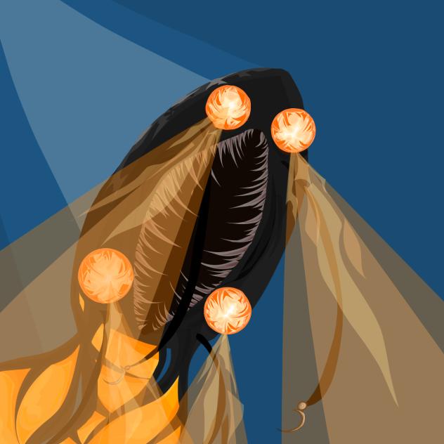 my drawing of a searchlight