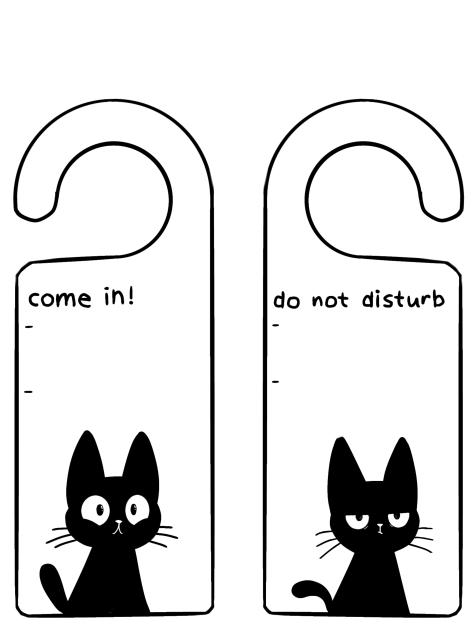 cat door hanger