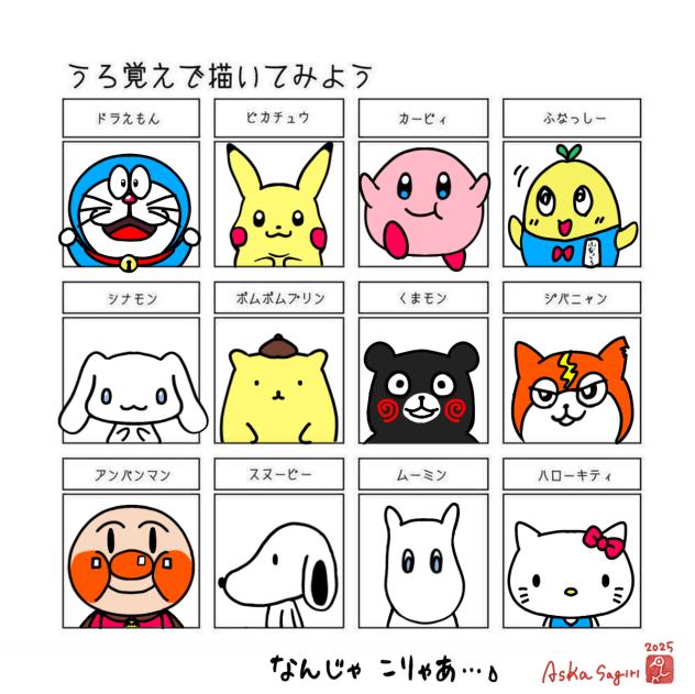 うろ覚えで描いてみよう