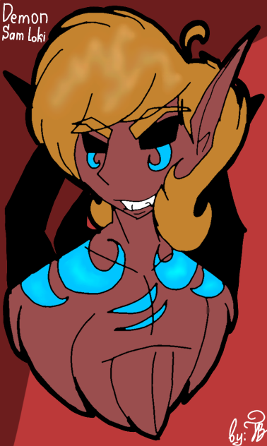 SpeedPaint. Demon Sam Loki