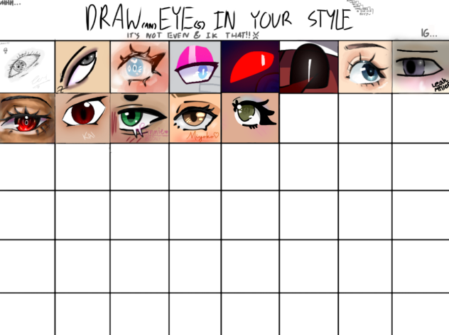 Draw an eye in your style