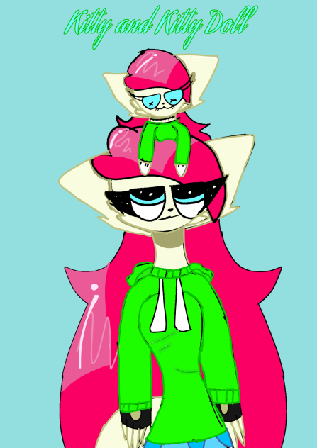 Kitty and kitty doll - ibisPaint