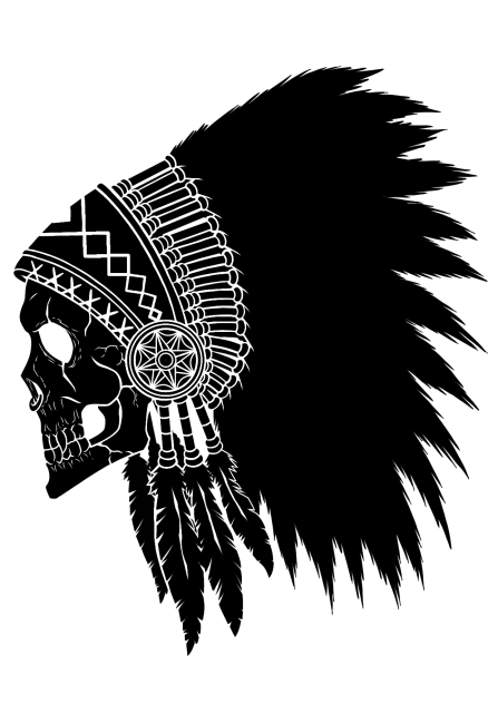 carabela de indio(silueta negra)