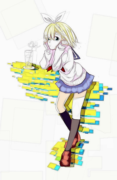 お借りしたのを更にスマホの画像編集で加工