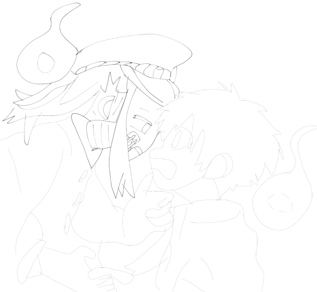 colouring page hanako x yashiro switch