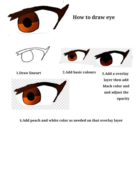 How to draw eye + lighting in my style