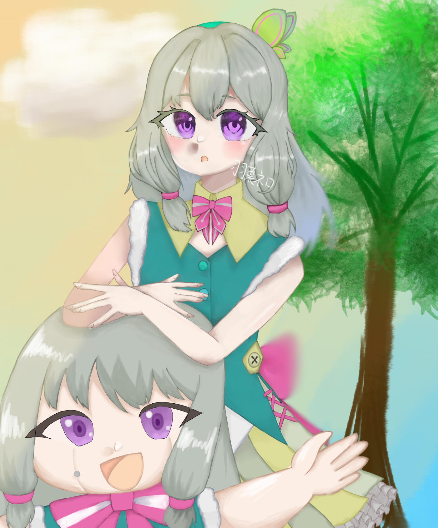 寧々ちゃんとネネロボ🤖 - ibisPaint