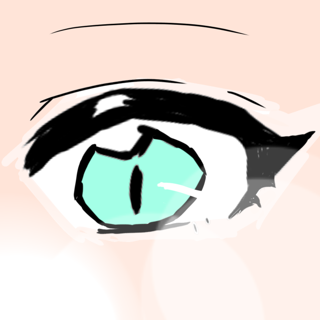 目の塗り絵(塗った版)