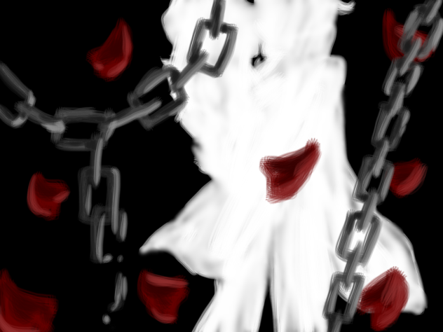 鎖の花承シルエット