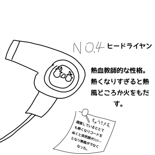 コモノ図鑑No.4ヒードライヤン