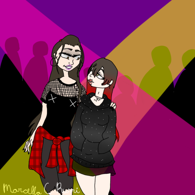 Marcelline e Die numa festa