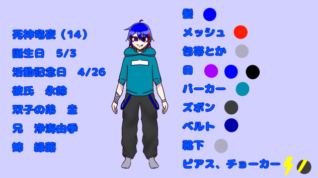 死神竜夜　コテキャ.カラパレ付き