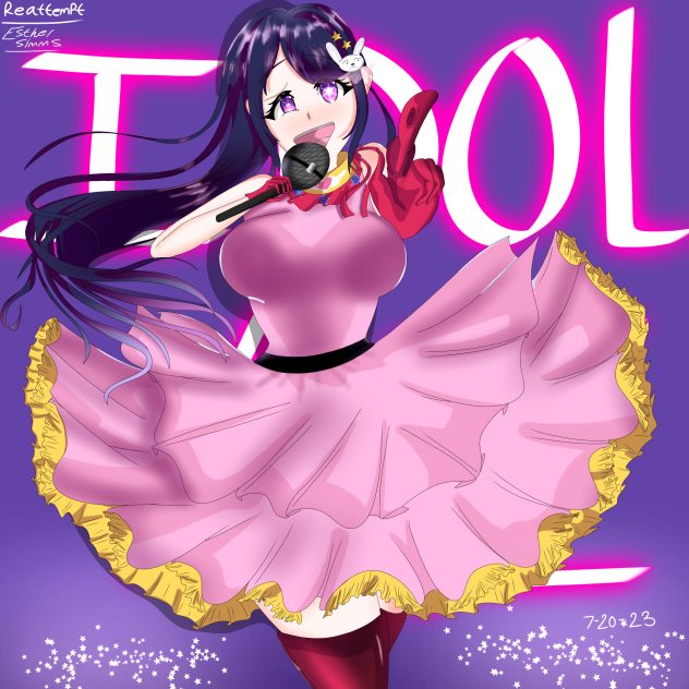 Redrawing Ai Hoshino 「ほしのアイ」