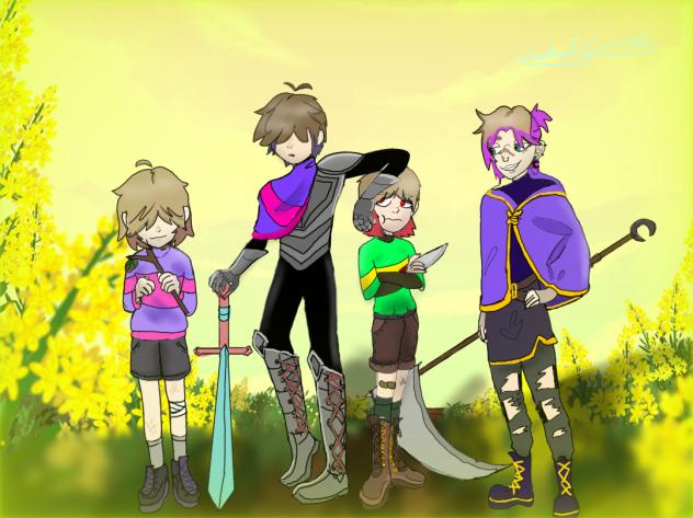 #undertale,frisk,kris,chara,tristen💖