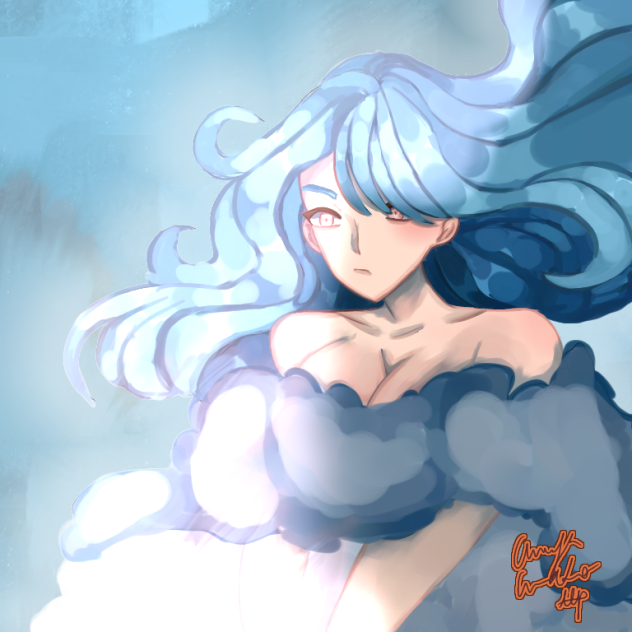 blue girl